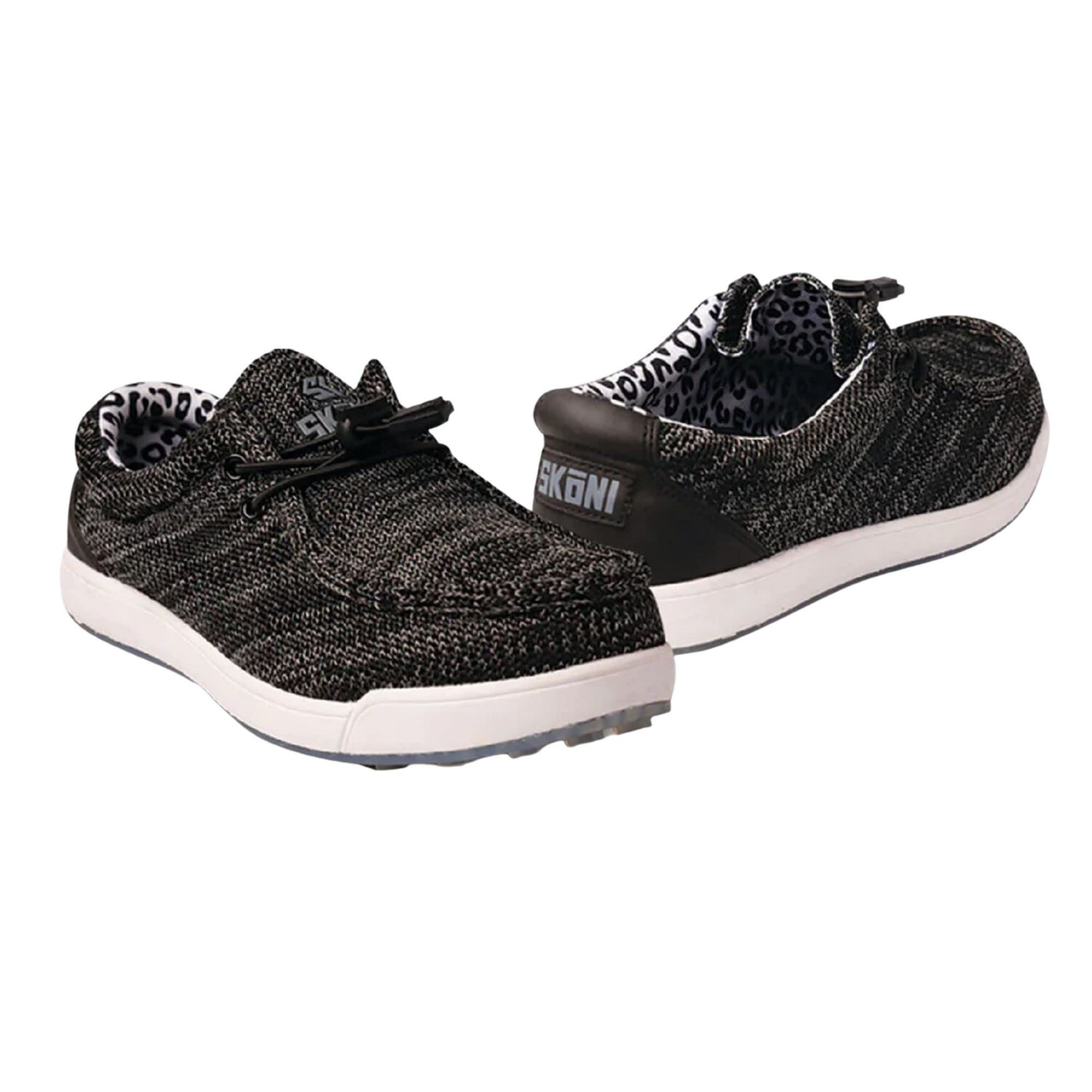 Photo 1 of SKONI Women's Golf Shoe Black/Leopard 8.5