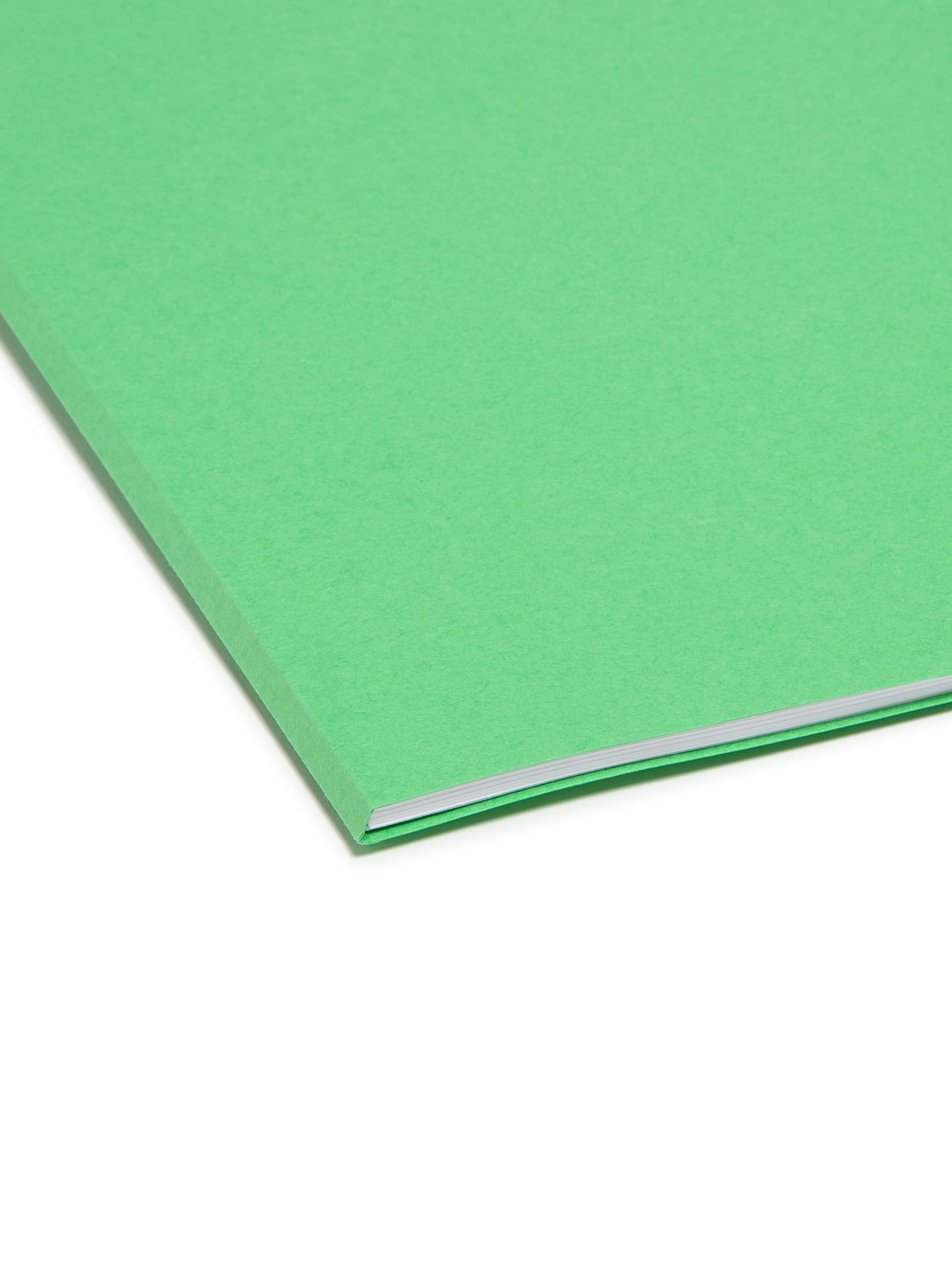Smead Standard File Folders, 100 Count, Green, 1/3Cut Tabs, Letter