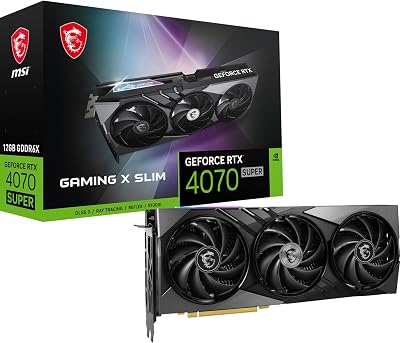 MSI GeForce RTX 4070 SUPER 12G GAMING X SLIM GPU