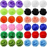 Suwimut 36 Pieces Square Dance Scarves, Juggling Scarf Props Magic Trick Silk Scarves Music Movement Scarves Performance Prop