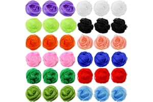 Suwimut 36 Pieces Square Dance Scarves, Juggling Scarf Props Magic Trick Silk Scarves Music Movement Scarves Performance Prop
