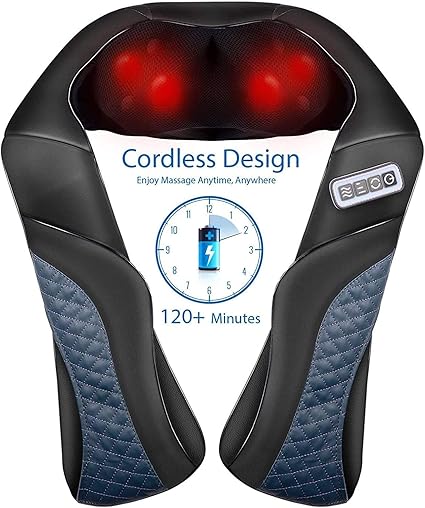 maxkare cordless rechargeable shoulder massager