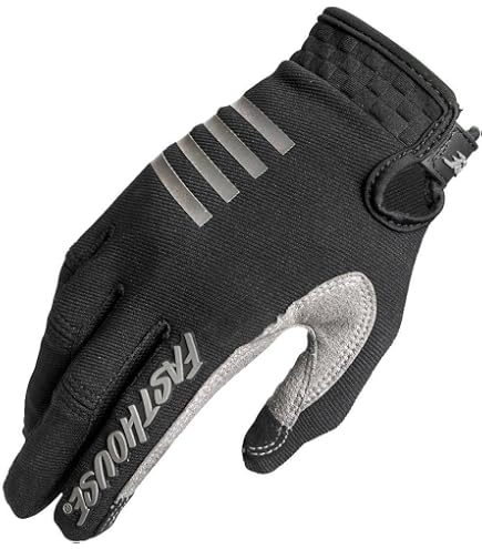 FASTHOUSE Carbon Eternal Glove – Touchscreen-kompatible Handschuhe Mit Klettverschluss & 2-Wege-Stretch