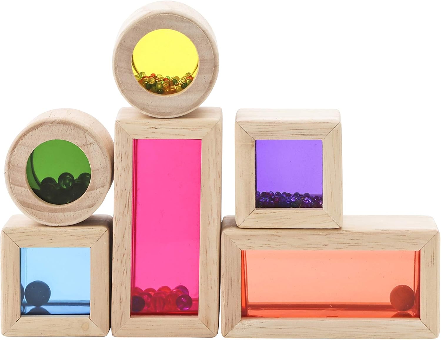 Wonderworld - Lote de sonajeros de Madera [Importado del Reino Unido]: Amazon.es: Juguetes y juegos