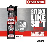 EVO-STIK Sticks Like Sh*t Turbo Adhesive White 290ml All Weather Fast Setting view 2