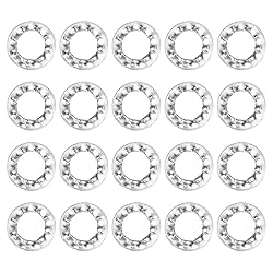 uxcell M4 20Pcs Internal Tooth Washers, 304