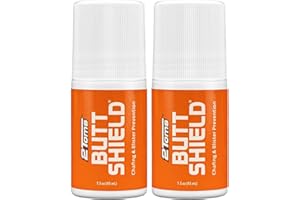 2Toms ButtShield, All-Day Anti Chafe and Blister Prevention, Waterproof and Sweatproof Protection from Saddle Sore Chafing and Skin Irritation, 1.5 Ounce, 2 Bottles