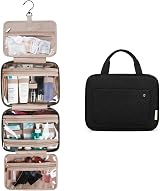 Bagsmart Hanging Toiletry Bag Large Capacity Travel Cosmetic Organizer Black view 8