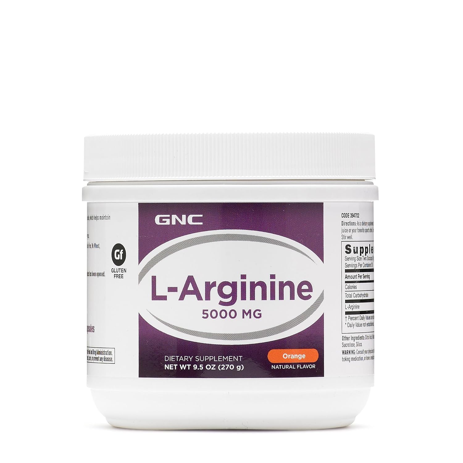 GNC LArginine 5000 Milligram Amino Acid for Nitric Oxide Production