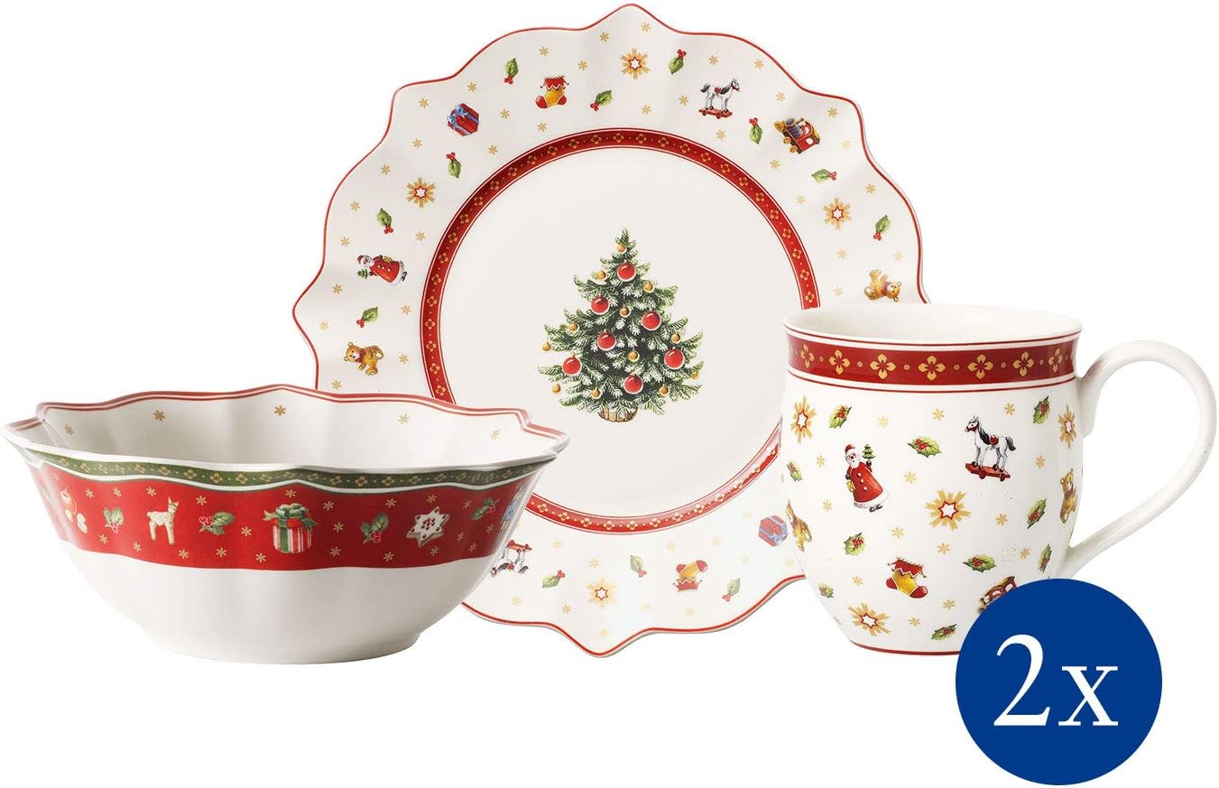 Villeroy & Boch 6Pieces Toy's Delight Breakfast Set for 2, Porcelain