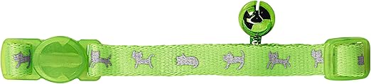 Hunter Neon Katzenhalsband, mit Sicherheitsverschluss, reflektierend