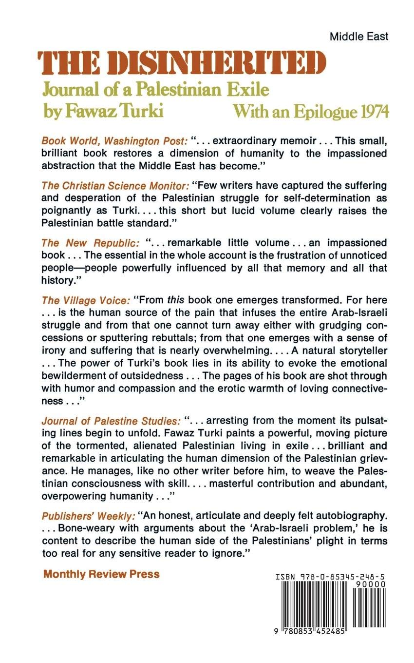 The Disinherited Journal Of A Palestinian Exile Mr Modern - 