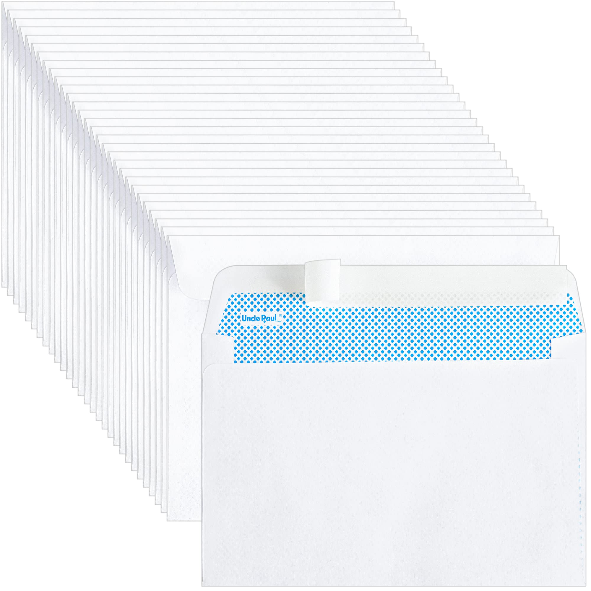 100 C6 Security Self-Seal Envelopes, 162x114mm 90gsm Windowless Design Security Tint Pattern Business Mailing Envelopes for Secure Mailing Invoices Statements C6WH100