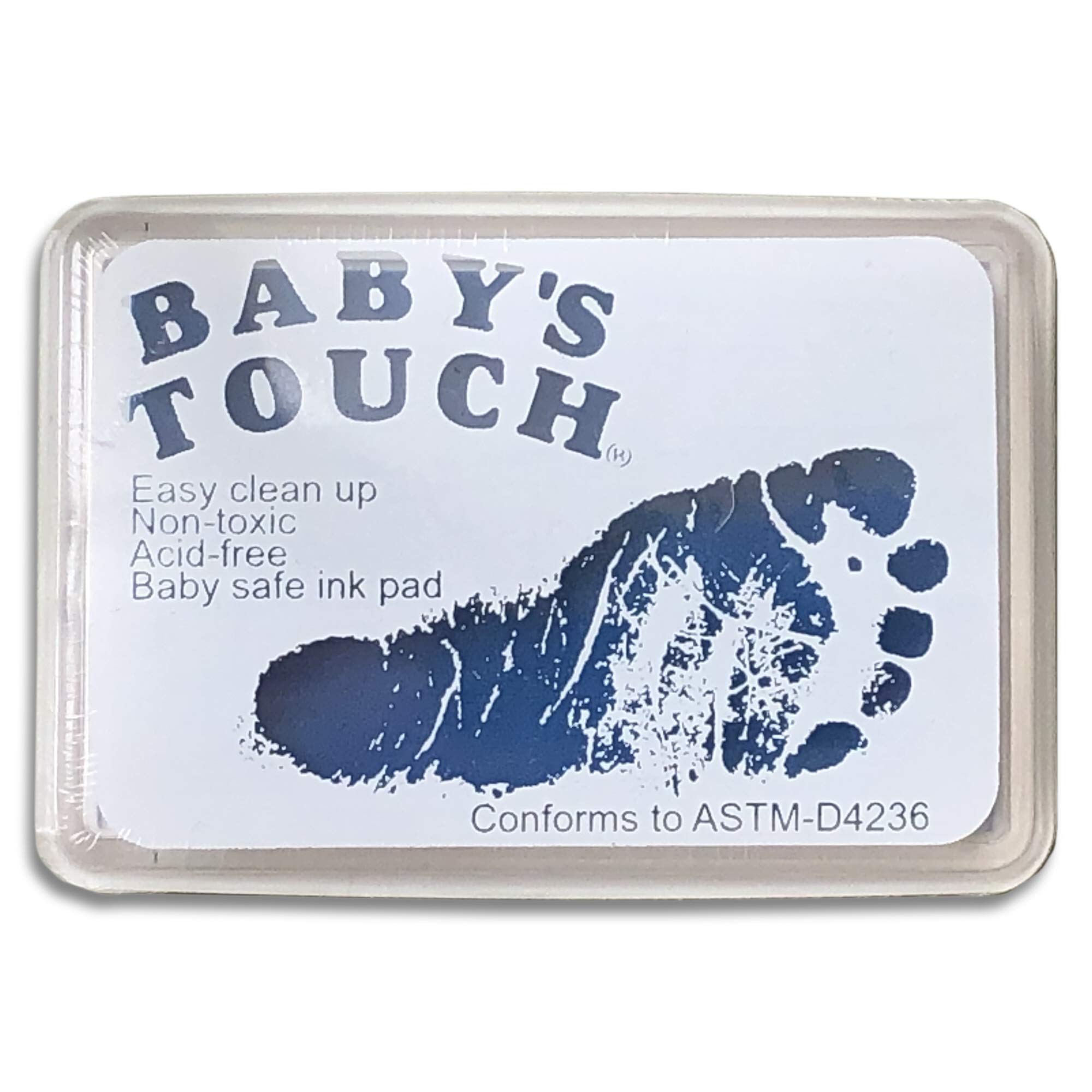 Baby's Touch Baby Safe Reusable Hand & Foot Print Ink Pads - Blue