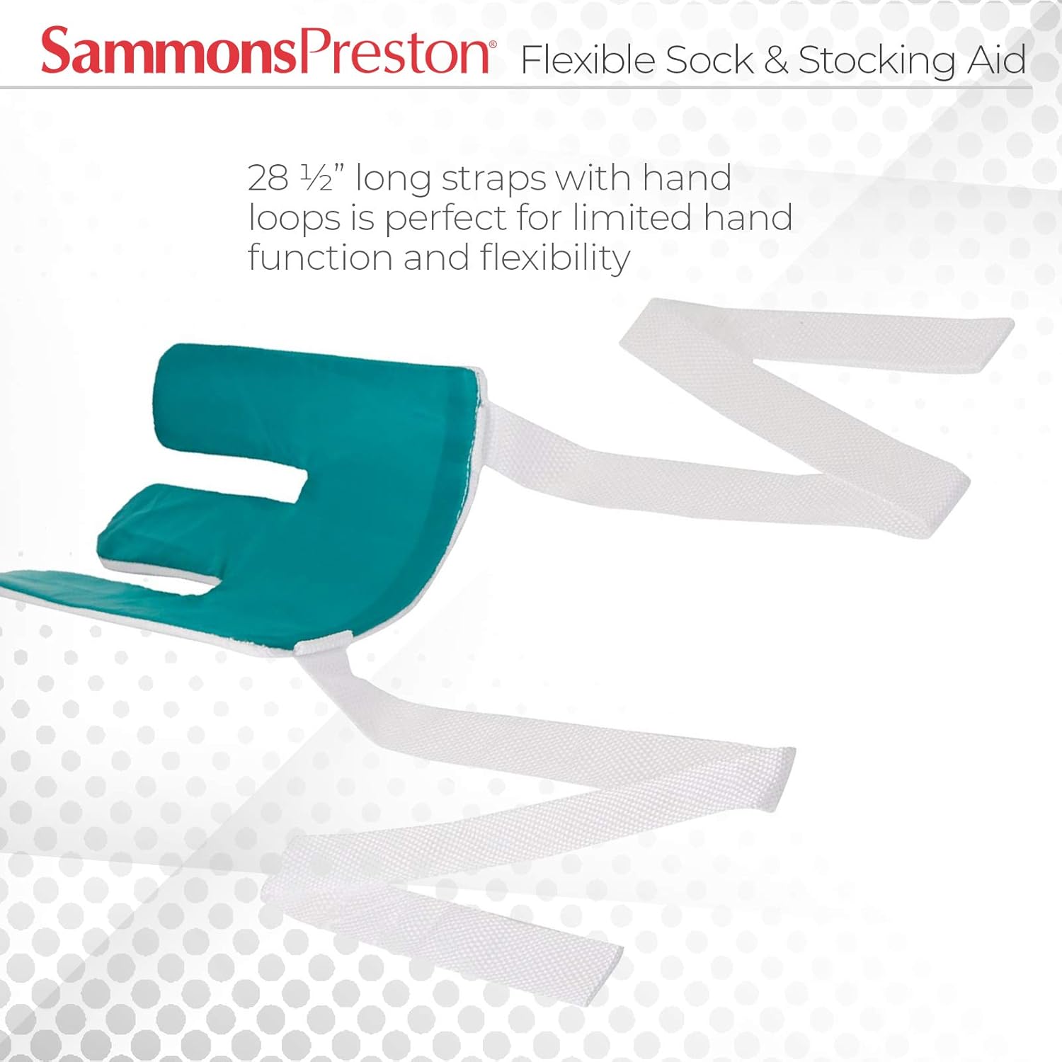 Sammons Preston Flexible Sock & Stocking Aid, Dressing Assist for Elderly, Disabled, and Handicapped, Socks and Stockings Donner for Limited Reach and Range of Motion, ADL Tool for Getting Dressed: Industrial & Scientific