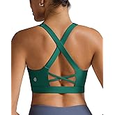RUNNING GIRL Sports Bra for Women High Support,Molded Cup High Impact Sports Bras with Sewn in Pads