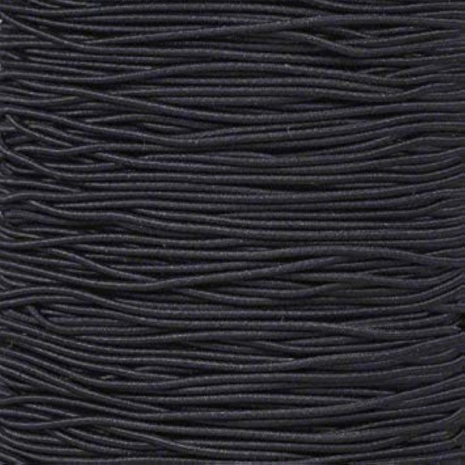 PARACORD PLANET 50 Feet Elastic 1/16" Diameter Stretch String Bungee Shock Cord Black