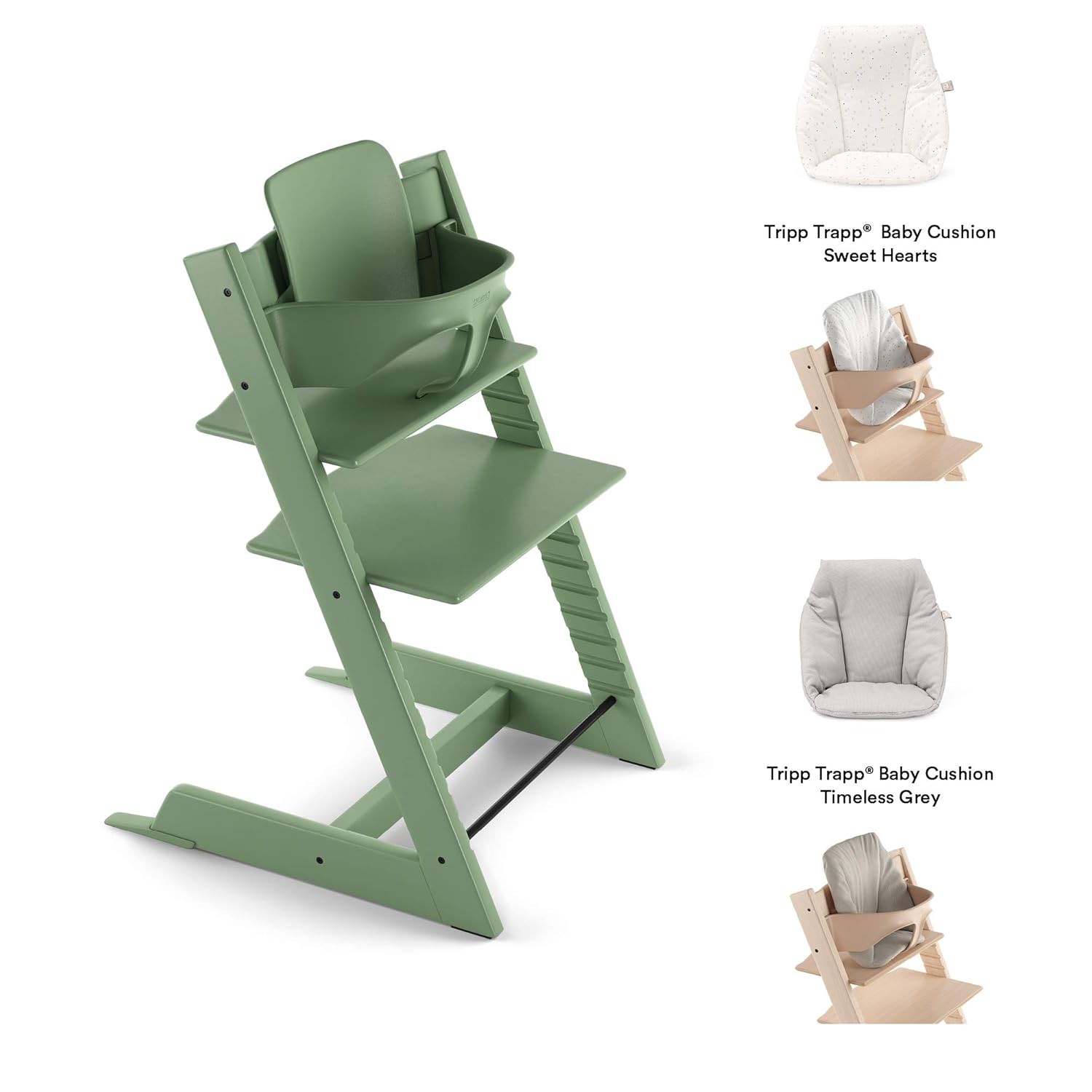 stokke tripp trapp baby set moss green