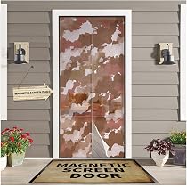 Amazon.com: JasmineM Magnetic Screen Door 38"x83", Camo Screen ...