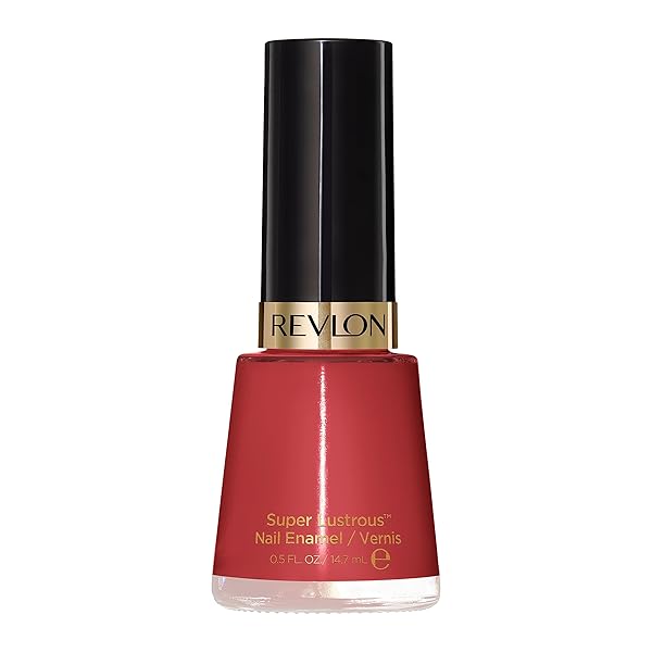 REVLON SUPER LUSTROUS NAIL POLISH, CHIP-RESISTANT & LONGWEAR FORMULA, HIGH SHINE FINISH, 161 TEAK ROSE, 0.5 FL OZ