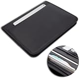 Leathario A4 Portfolio Folder with Notepad Vegan Leather Conference Organizer view 5