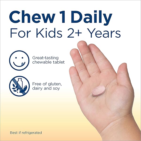 RENEW LIFE KIDS PROBIOTIC GUMMIES, SUPPORTS DIGESTIVE & IMMUNE HEALTH, SOY, DAIRY & GLUTEN FREE, BERRY, 90 CHEWABLE TABLETS