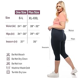 SATINA High Waisted Capri Leggings for Women