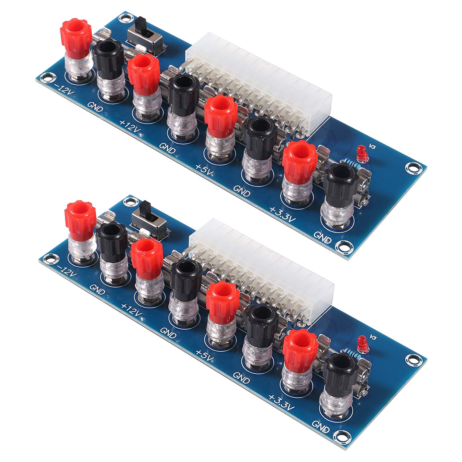 Computer Chassis Power Plug Mua 2PCS 24 Pin XH-M229 Benchtop Power Board Computer ATX Power Supply ...