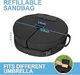 Brislut Parasol Base Weights Bag - Up to 40kg Heavy Duty Cantilever Umbrella view 5