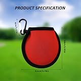 olyee 2 Pack Golf Ball Cleaner Pouch Waterproof Pocket Carabiner Bag Clip view 6