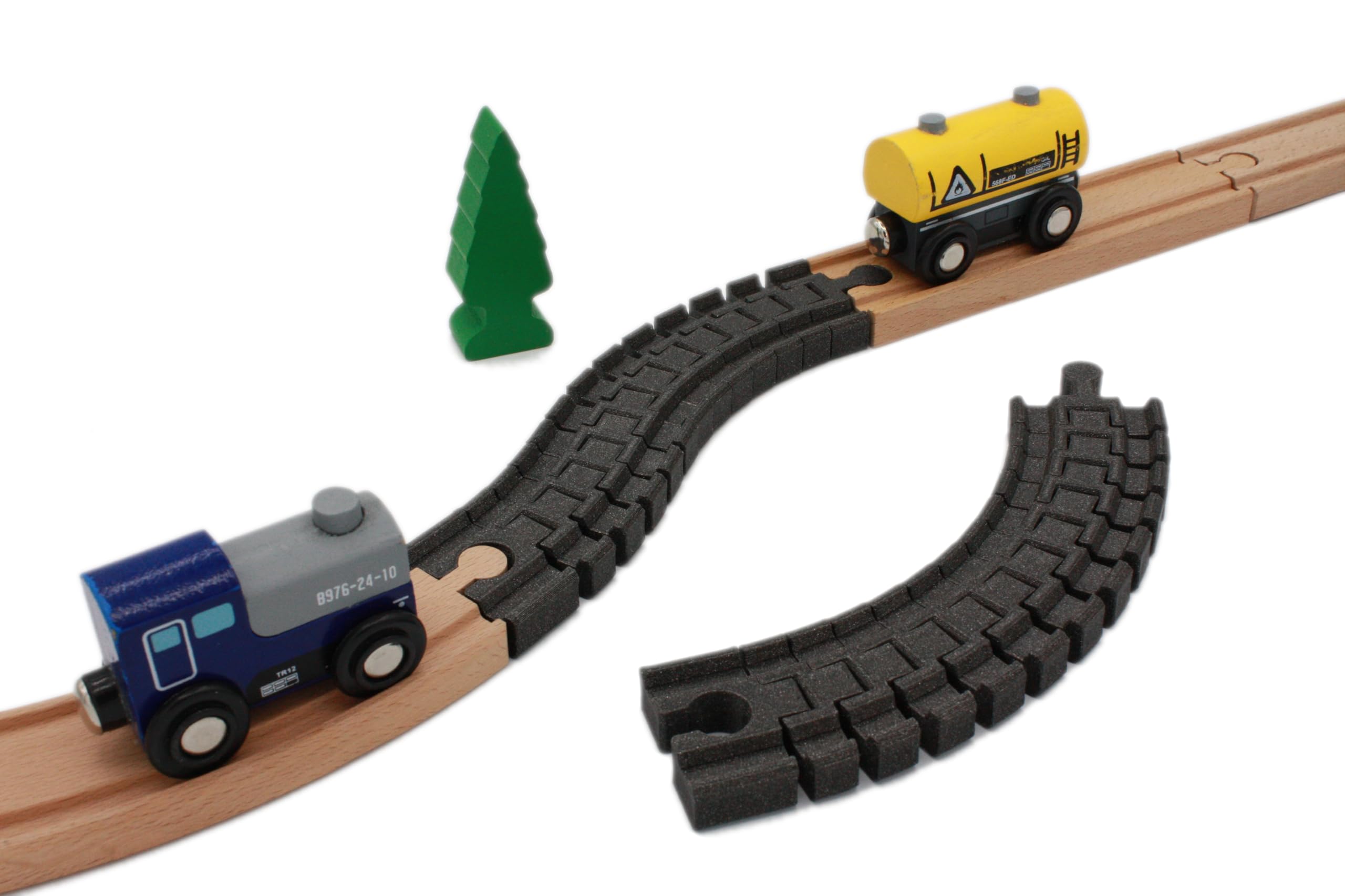 locorico Locorico - 2 Flexible Wooden Train Rails
