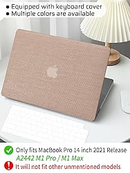 Seorsok Compatible for MacBook Pro 14 inch Case