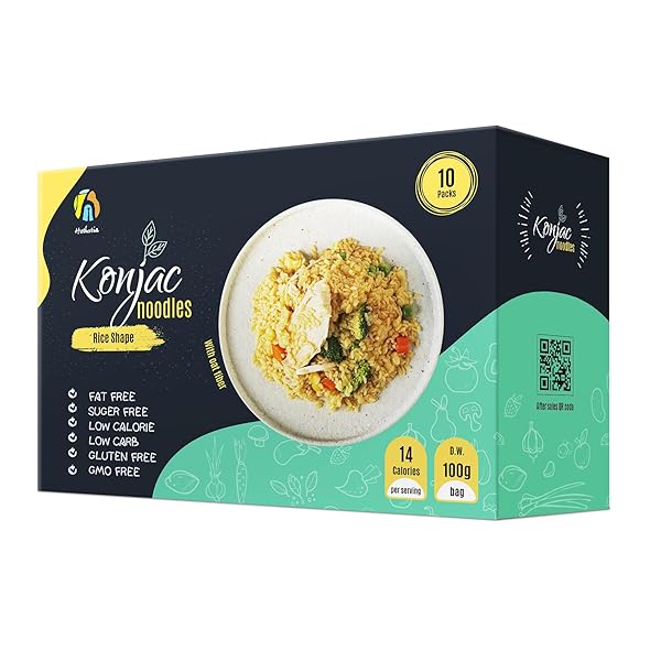HETHSTIA KONJAC RICE, 10 PACKS SHIRATAKI RICE WITH...