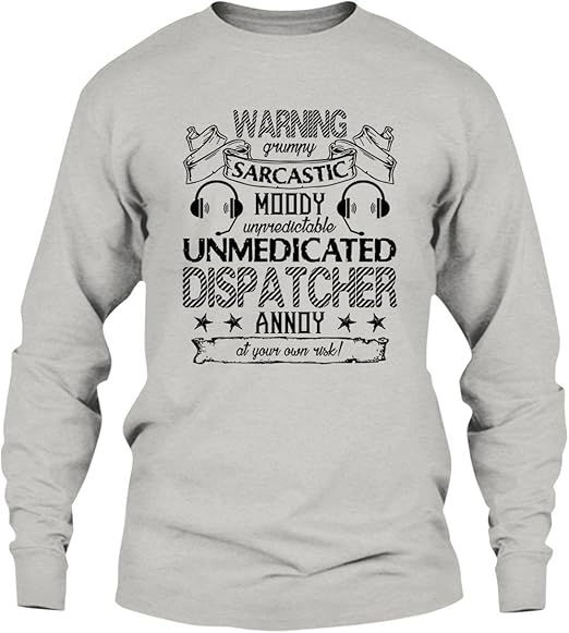 On Red Sarcastic Dispatcher T Shirt, Shirt, Clothing