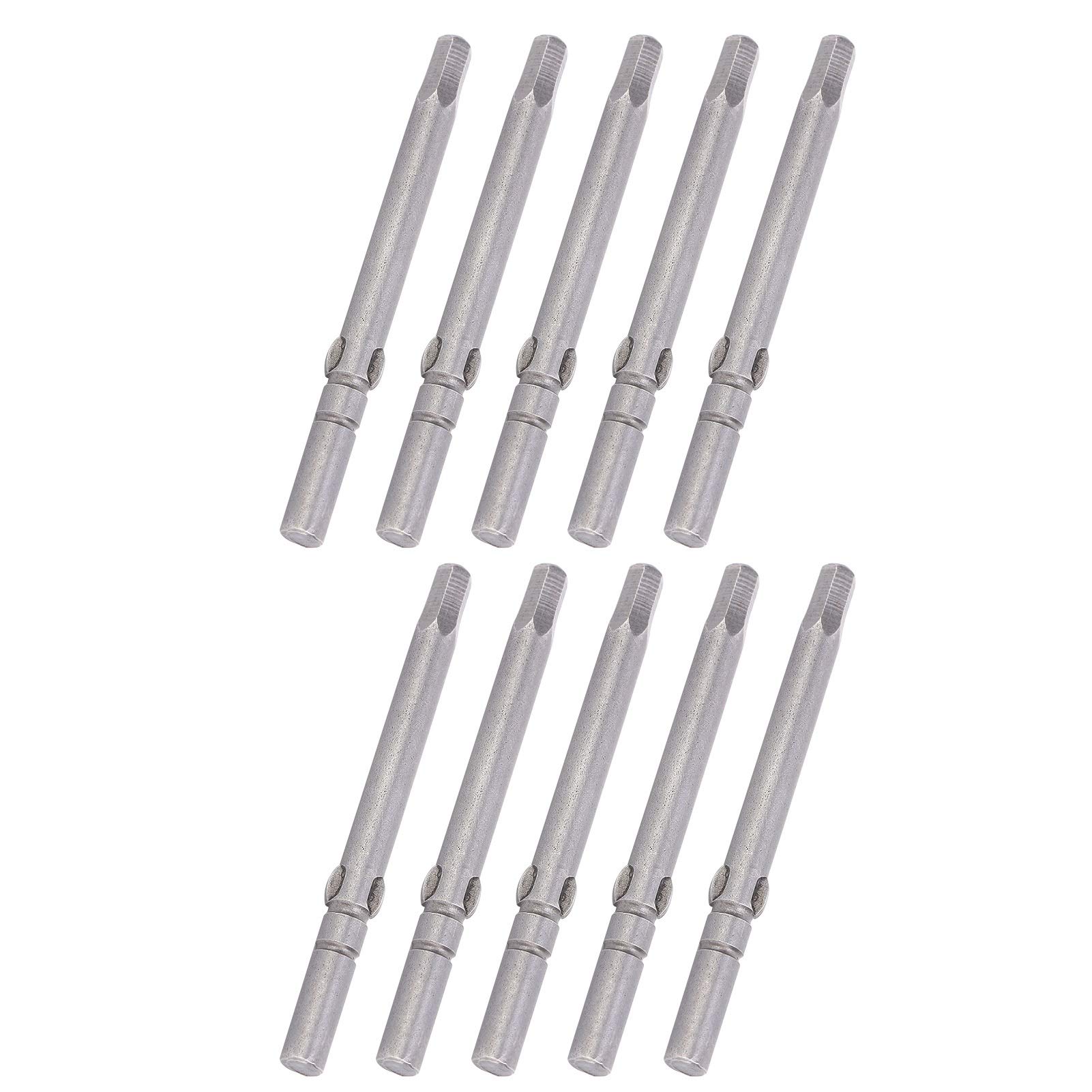 10PCS Hex Head Wrench Drill Bit Set, 4mm 0.2inch S2 Alloy Steel Magnetic Screwdriver Bits, 2.4inch Length, 0.2inch Hex Shank for Electric Screwdrivers