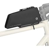 Rhinowalk Bike Top Tube Bag, Quick-Release System, Waterproof 600D TPU Cycling Frame Bag with Bolt-On Mount, Slim Aerodynamic Hard Shell Storage