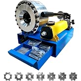 Flynsu Hydraulic Hose Crimper with 8 Sets of Dies, High Pressure Hydraulic Hose Crimping Tool, Handheld Manual Crimping Machine