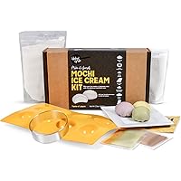 Global Grub DIY Mochi Ice Cream Kit - Mochi Kit Includes Sweet Rice Flour, Potato Starch, Matcha Powder, Cocoa Powder…