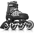 MammyGol Inline Skates for Adults Kids, Adjustable Aggressive Durable Roller Skates with Giant Wheels, High Performance Skates for Men Women Boys Girls