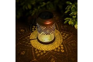 Eandisom Solar Lanterns Outdoor - Waterproof Garden Decor Lights Hanging Solar Lanterns for Patio, Table, Pathway, Balcony, Lawn, Yard Decor, Modern