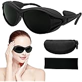 Red Light Therapy Glasses - 99.9% Near-IR Blocking, Anti-Red Light for Home Use Facial Devices | Comfort Safety Glasses for SPA Equipment at Home and Tanning at Gym or Beach, ANSI Z87.1 Certified