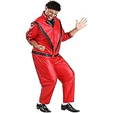 Michael Jackson Thriller Costume for Men, Plus Size Celebrity Outfit