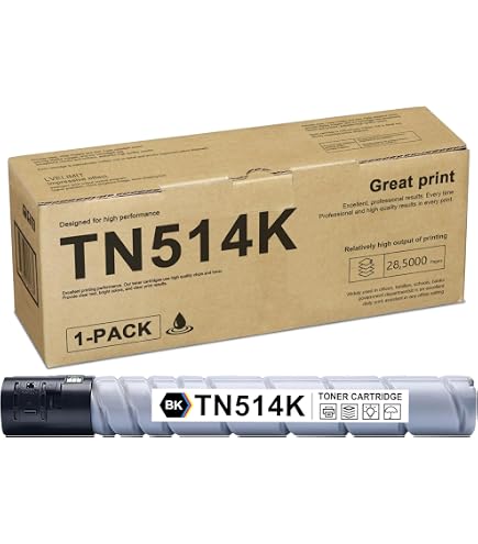 Amazon.com: Konica Minolta tn-514 K 28000pages Black Toner and