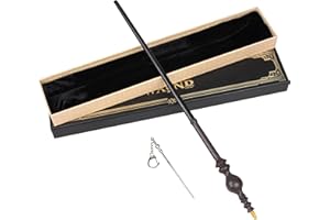 KingVows Magic Witch Wand Wizard Props for Kids Witchcraft Cosplay Accessories Sorcerer Collection with Gift Box (Circular)