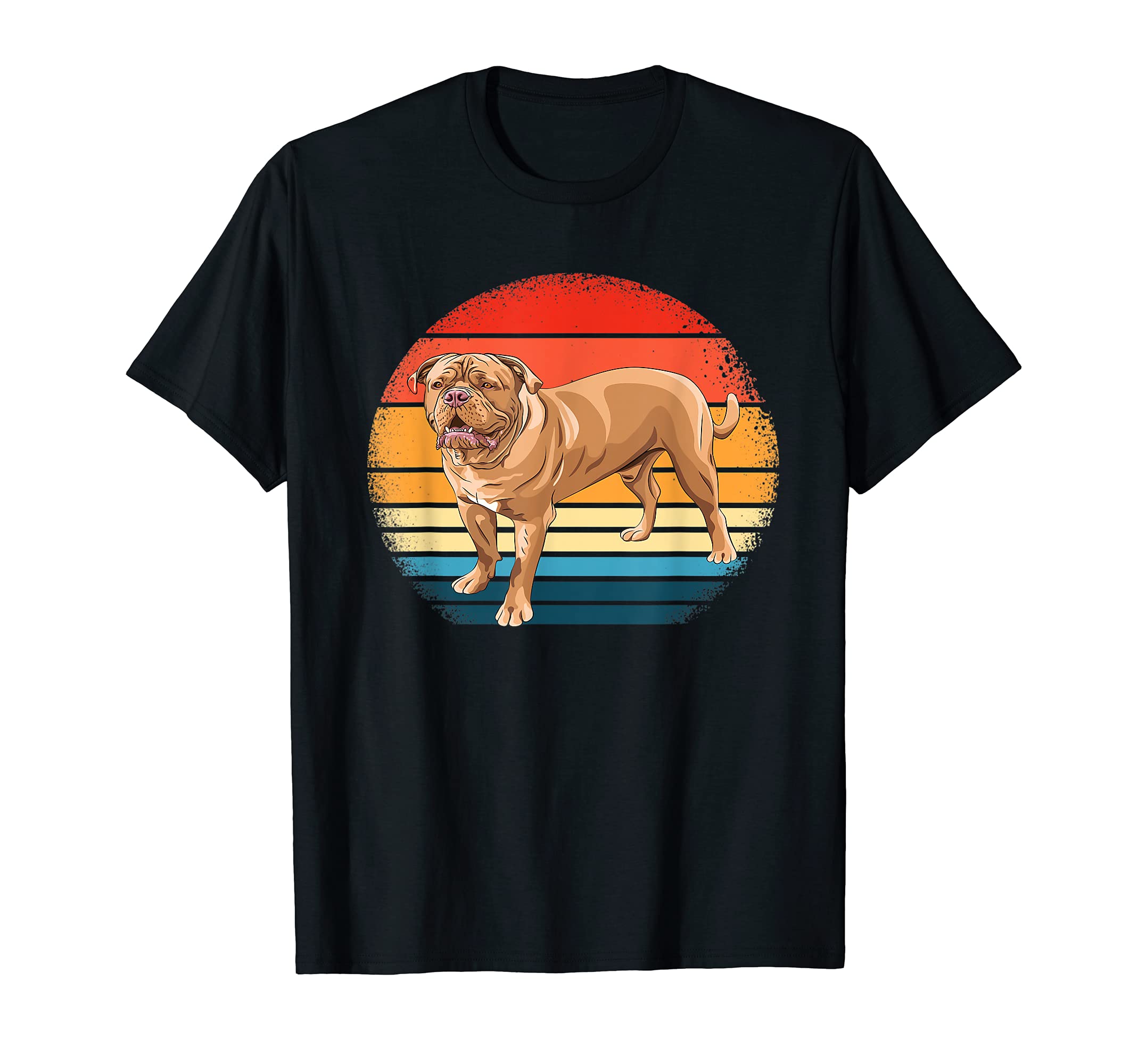 Bordeaux Mastiff Retro Design Dogs Love T-Shirt