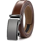 CHAOREN Mens Dress Belt - Mens Ratchet Belt Leather for Dress Pant - Micro Adjustable Belts Fit Everywhere