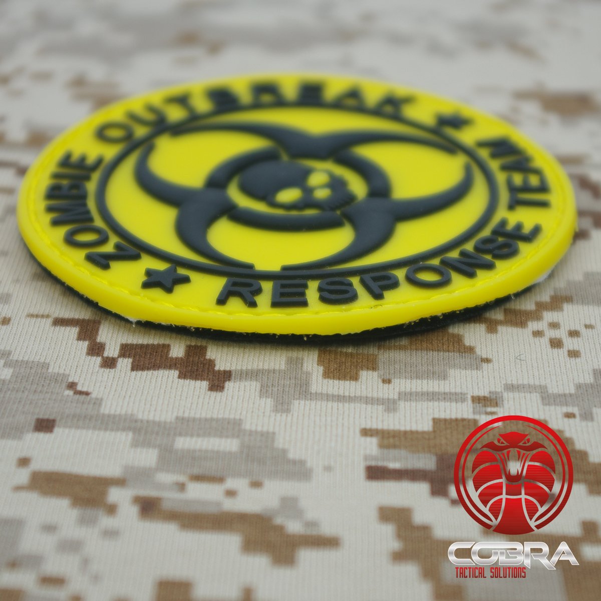 Cobra Tactical Solutions Zombie Outbreak Response Team PVC Patch Yellow with velcro Airsoft