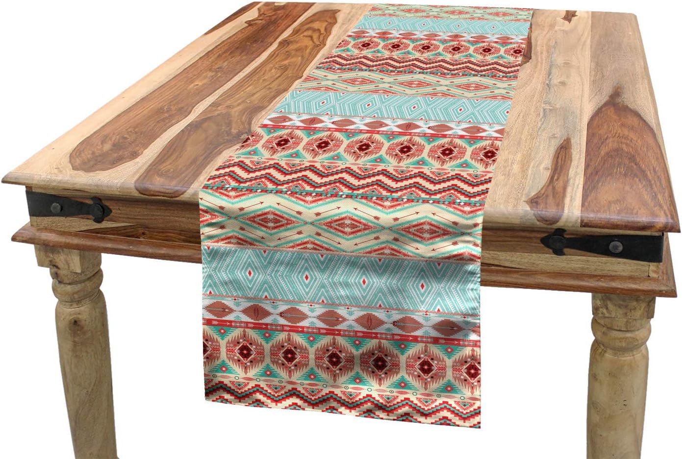 Lunarable Aztec Table Runner, Culture Inspirations