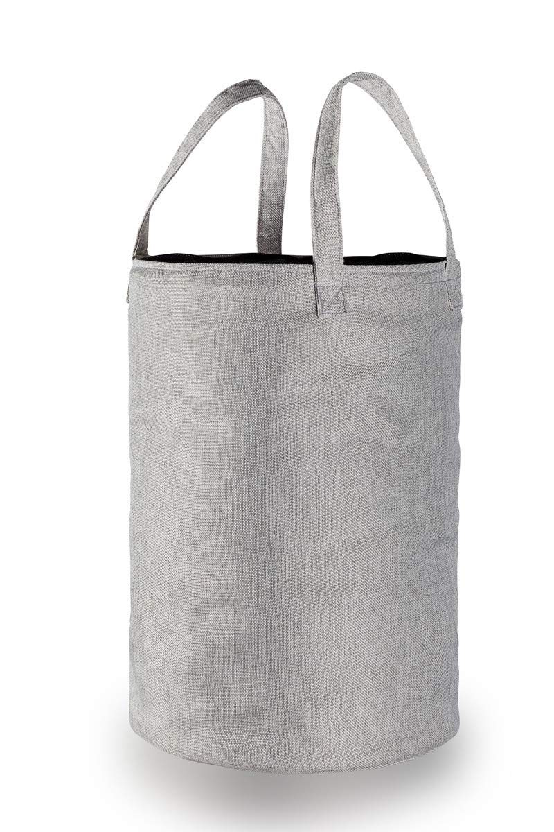 Lineabeta Laundry Basket, Cotton, Grey, 520 x 520 x 40 cm