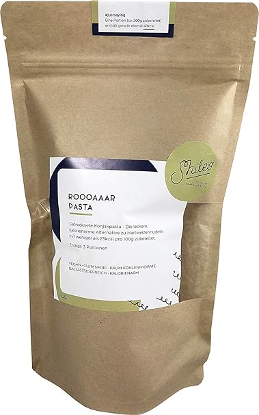 Shileo Low-Carb Konjak Nudeln/Shirataki, kalorienarm, exklusiv getrocknet (225g)